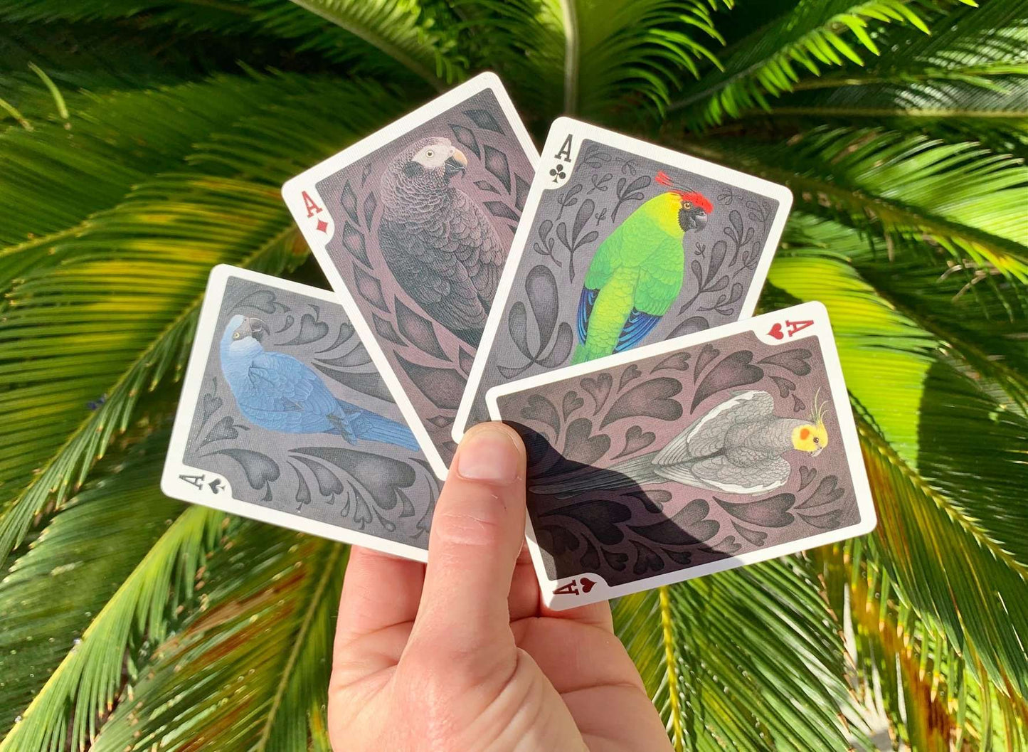 PlayingCardDecks.com-Parrot Gilded Bicycle Playing Cards
