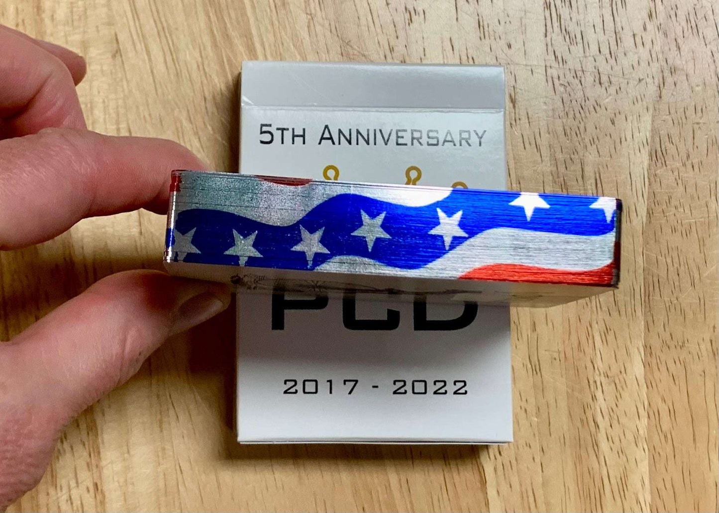 PlayingCardDecks.com-PCD 5th Anniversary Gilded Playing Cards USPCC