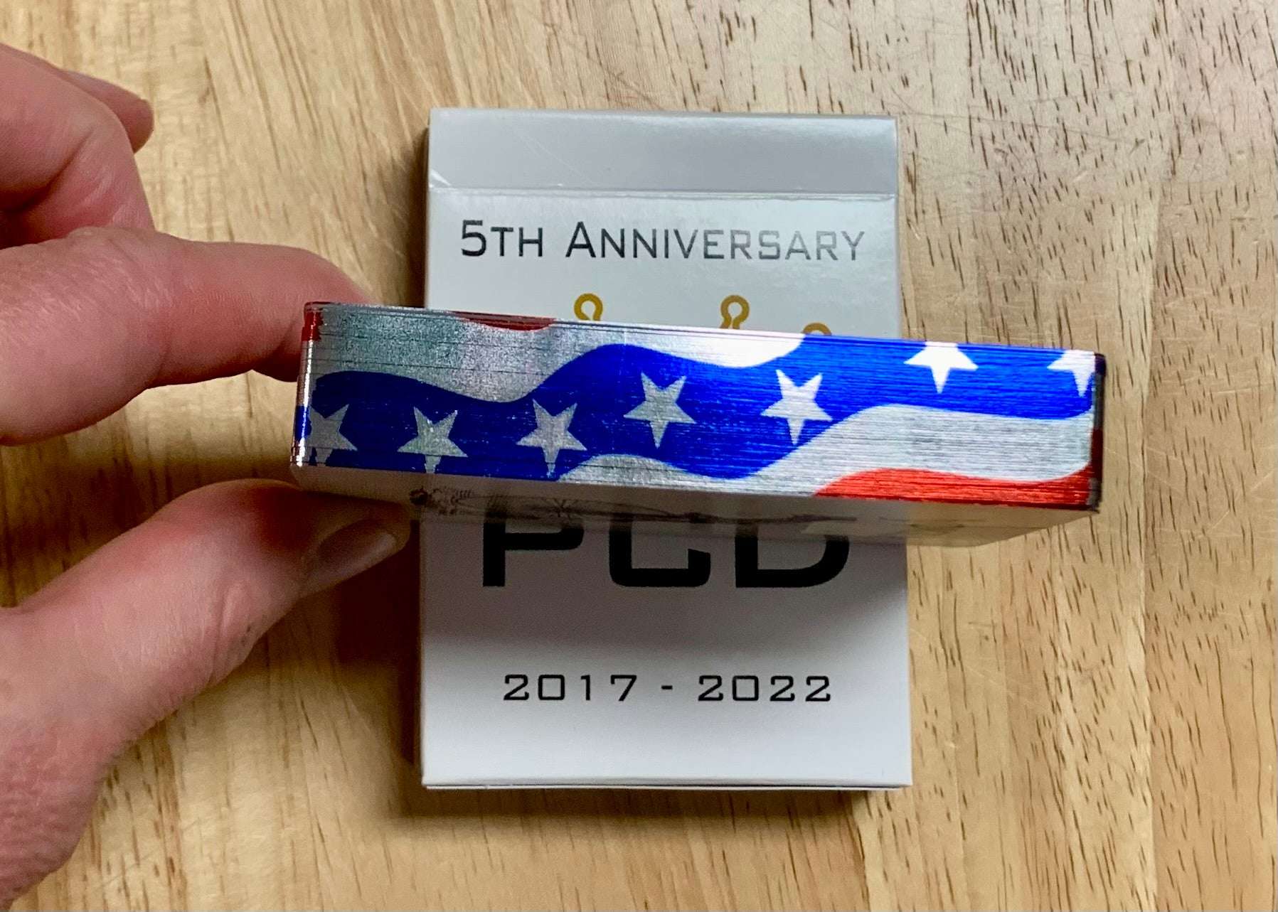 PlayingCardDecks.com-PCD 5th Anniversary Gilded Playing Cards USPCC