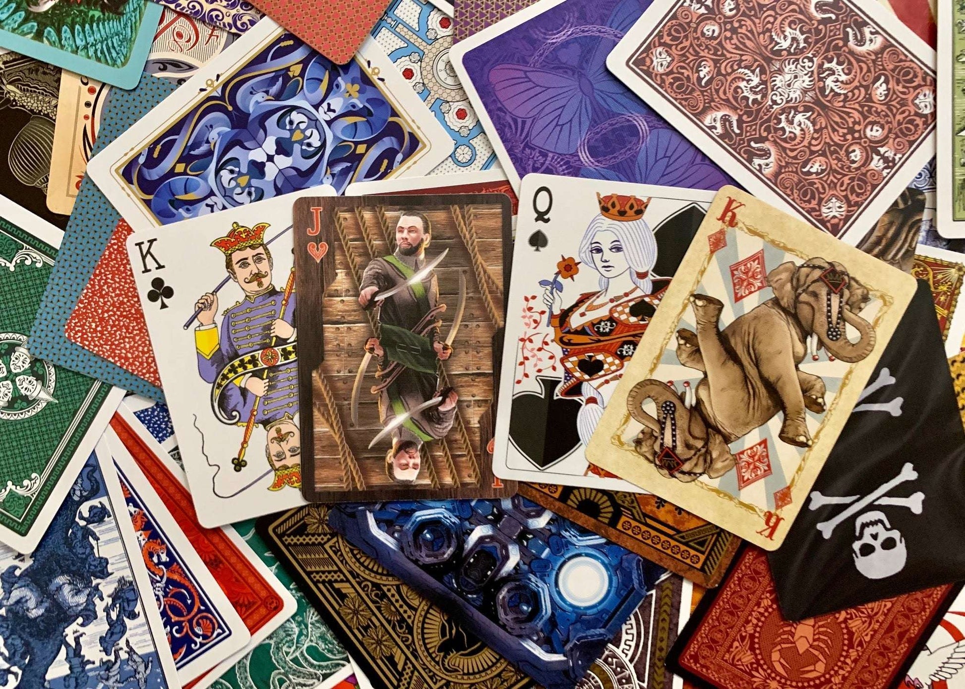 PlayingCardDecks.com-PCD 5th Anniversary Gilded Playing Cards USPCC