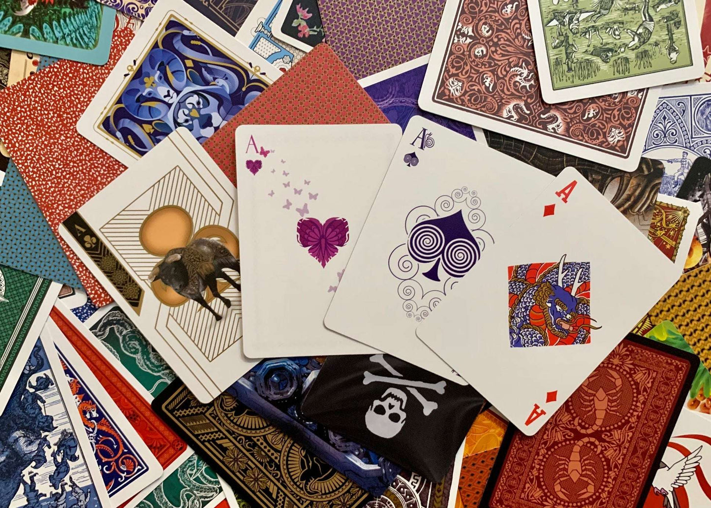 PlayingCardDecks.com-PCD 5th Anniversary Gilded Playing Cards USPCC