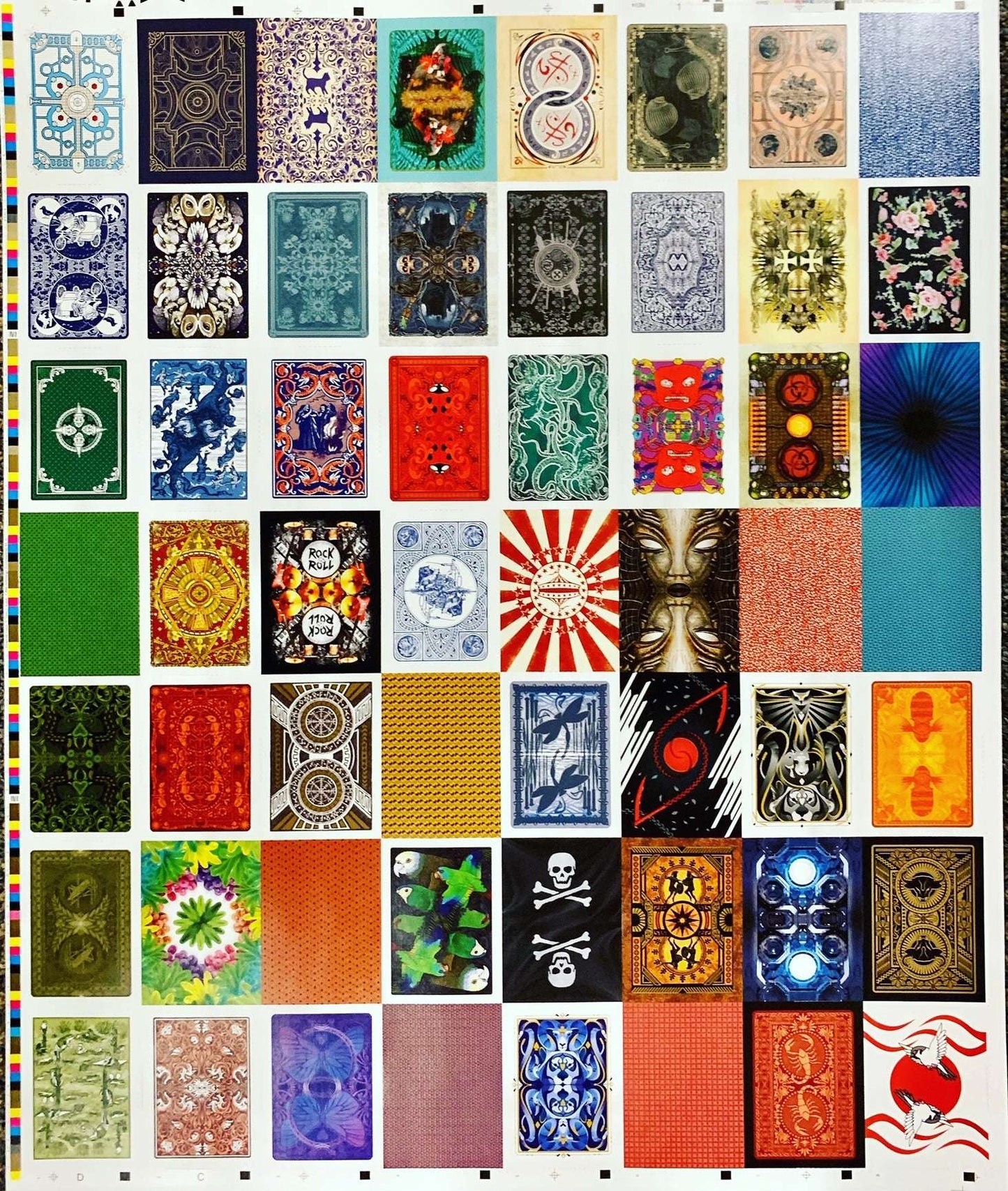 PlayingCardDecks.com-PCD 5th Anniversary Uncut Sheet