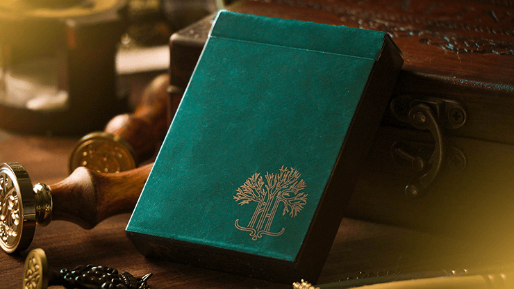 PlayingCardDecks.com-Philtre v3 Green Marked Playing Cards USPCC