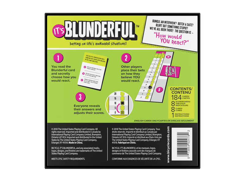 PlayingCardDecks.com-It's Blunderful Party Game