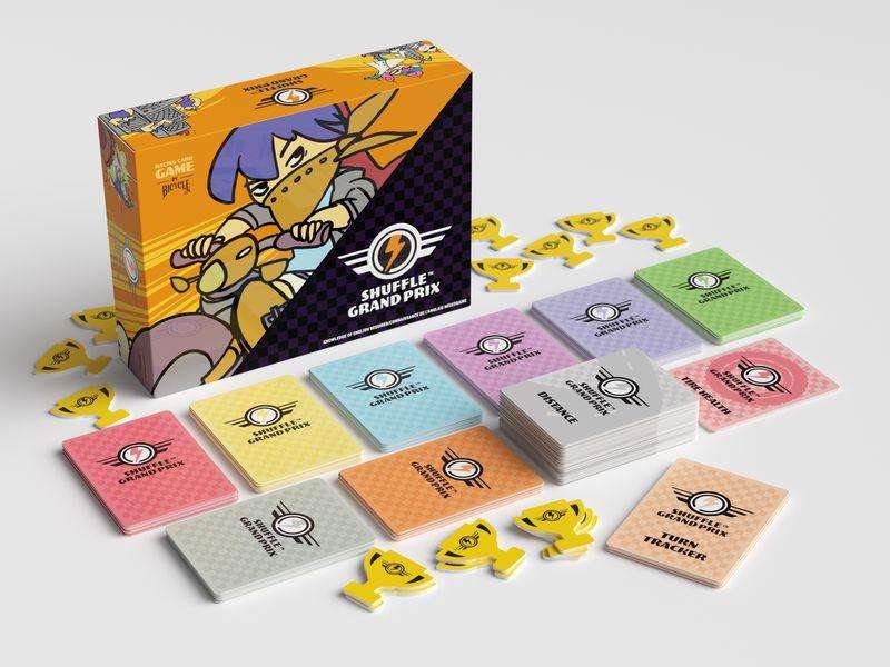 PlayingCardDecks.com-Shuffle Grand Prix Racing Card Game