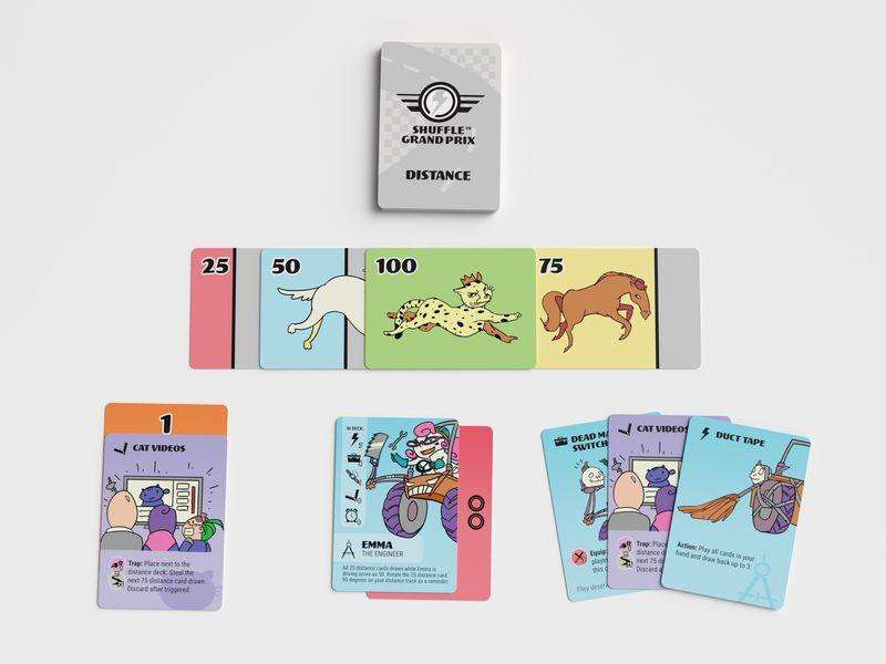 PlayingCardDecks.com-Shuffle Grand Prix Racing Card Game