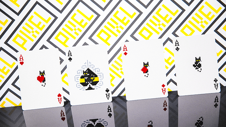 PlayingCardDecks.com-Pixel Cat Bicycle Playing Cards