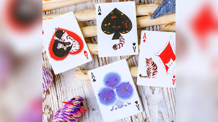 PlayingCardDecks.com-Playful Paws Cat Playing Cards WJPC