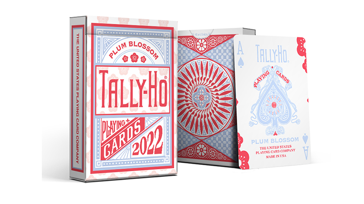 PlayingCardDecks.com-Plum Blossom Tally-Ho Playing Cards