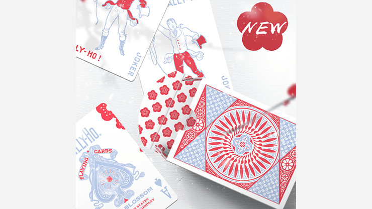PlayingCardDecks.com-Plum Blossom Tally-Ho Playing Cards