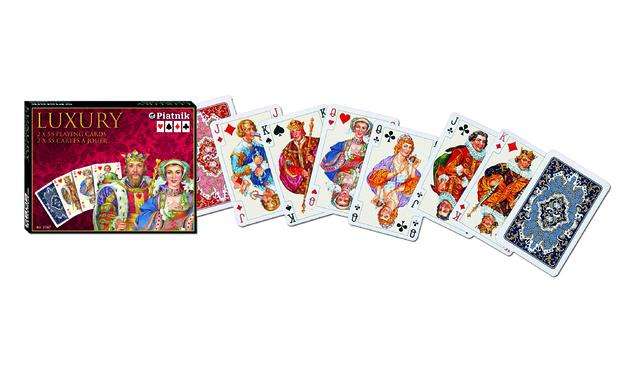 PlayingCardDecks.com-Luxury 2 Deck Set Bridge Playing Cards Piatnik