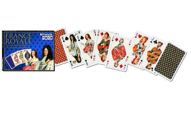 PlayingCardDecks.com-France Royale 2 Deck Set Bridge Playing Cards Piatnik