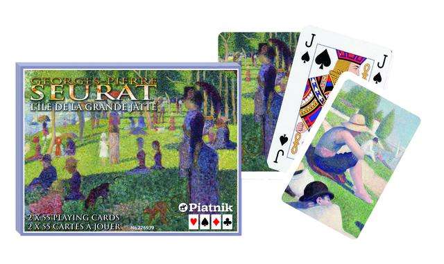 PlayingCardDecks.com-Seurat 2 Deck Set Bridge Playing Cards Piatnik