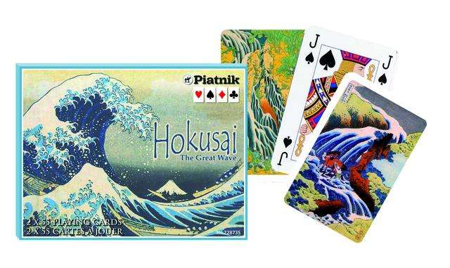 PlayingCardDecks.com-Hokusai The Great Wave 2 Deck Set Bridge Playing Cards Piatnik