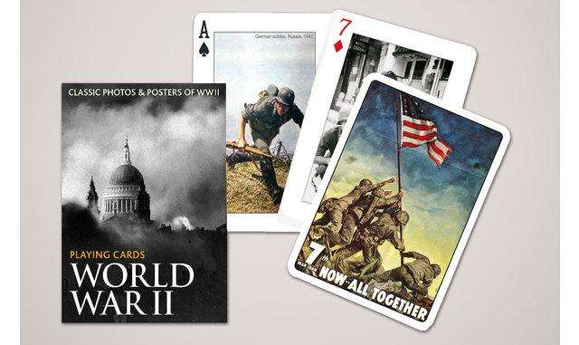 PlayingCardDecks.com-World War II Photos & Posters Playing Cards Piatnik