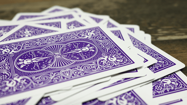 PlayingCardDecks.com-Purple Rider Back Bicycle Playing Cards