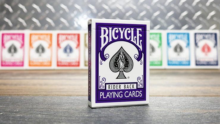 PlayingCardDecks.com-Purple Rider Back Bicycle Playing Cards