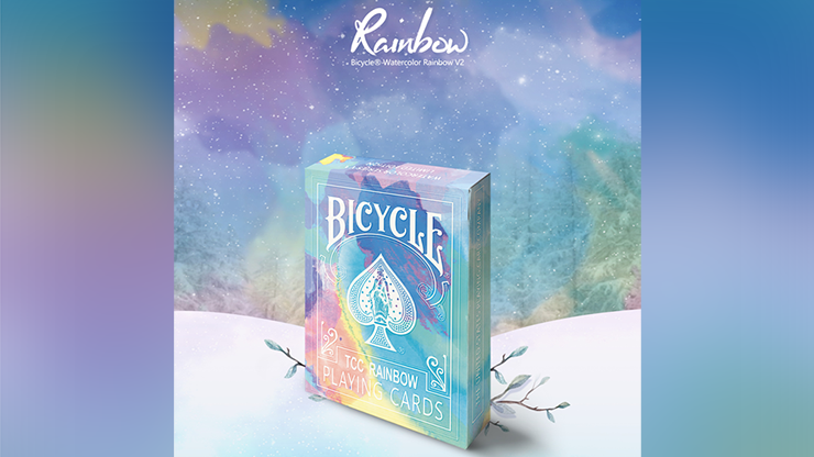 PlayingCardDecks.com-Rainbow v3 Cedar Bicycle Playing Cards