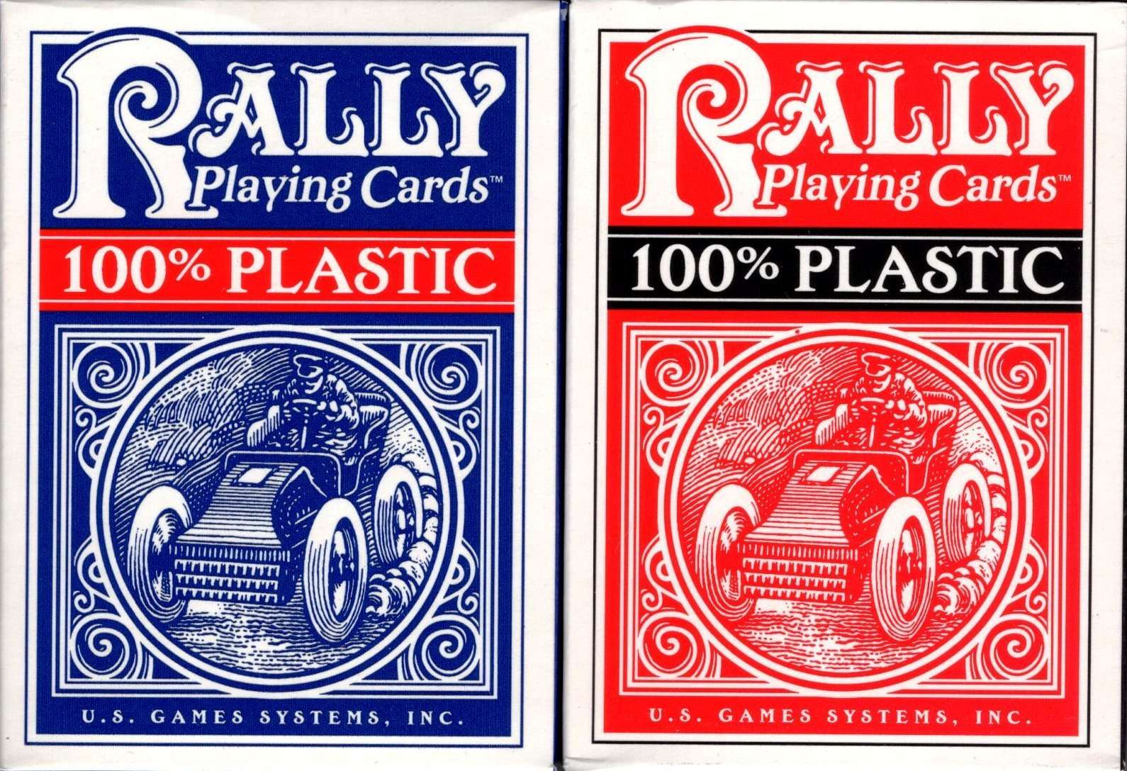 PlayingCardDecks.com-Rally Plastic Playing Cards 2 Deck Set USGS