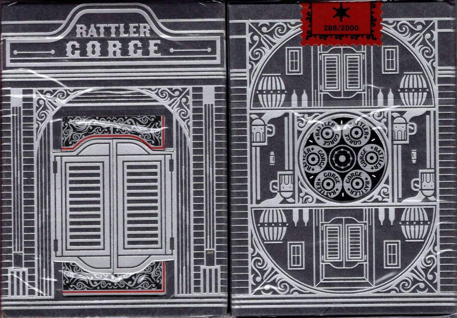 PlayingCardDecks.com-Rattler Gorge Noir Playing Cards Cartamundi