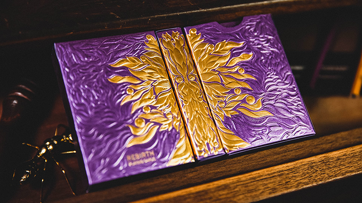 PlayingCardDecks.com-Rebirth Purple Playing Cards TWPCC