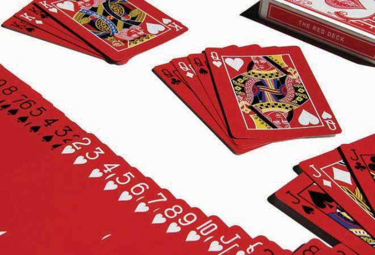 PlayingCardDecks.com-Red Deck v1 Cincinnati Printed Bicycle Playing Cards