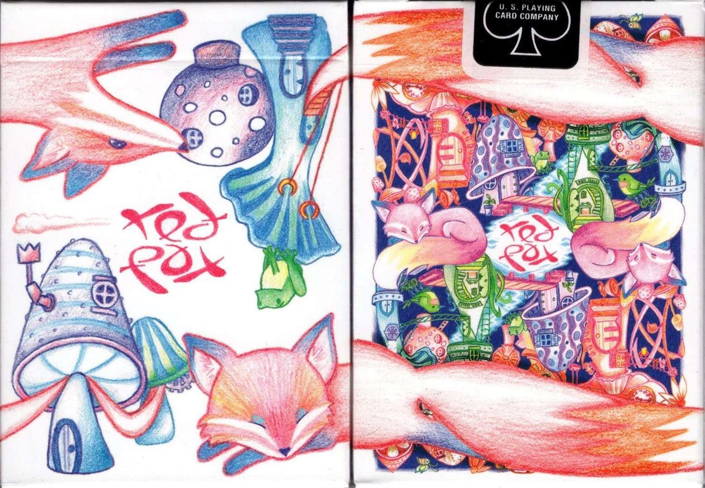 PlayingCardDecks.com-Red Fox v1.1 Purple Playing Cards USPCC