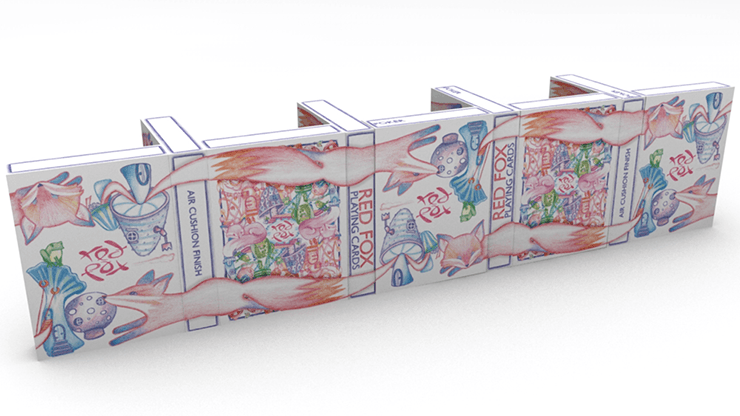 PlayingCardDecks.com-Red Fox v1.1 Purple Playing Cards USPCC