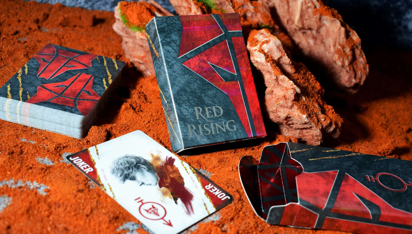 PlayingCardDecks.com-Red Rising House Mars Playing Cards LPCC