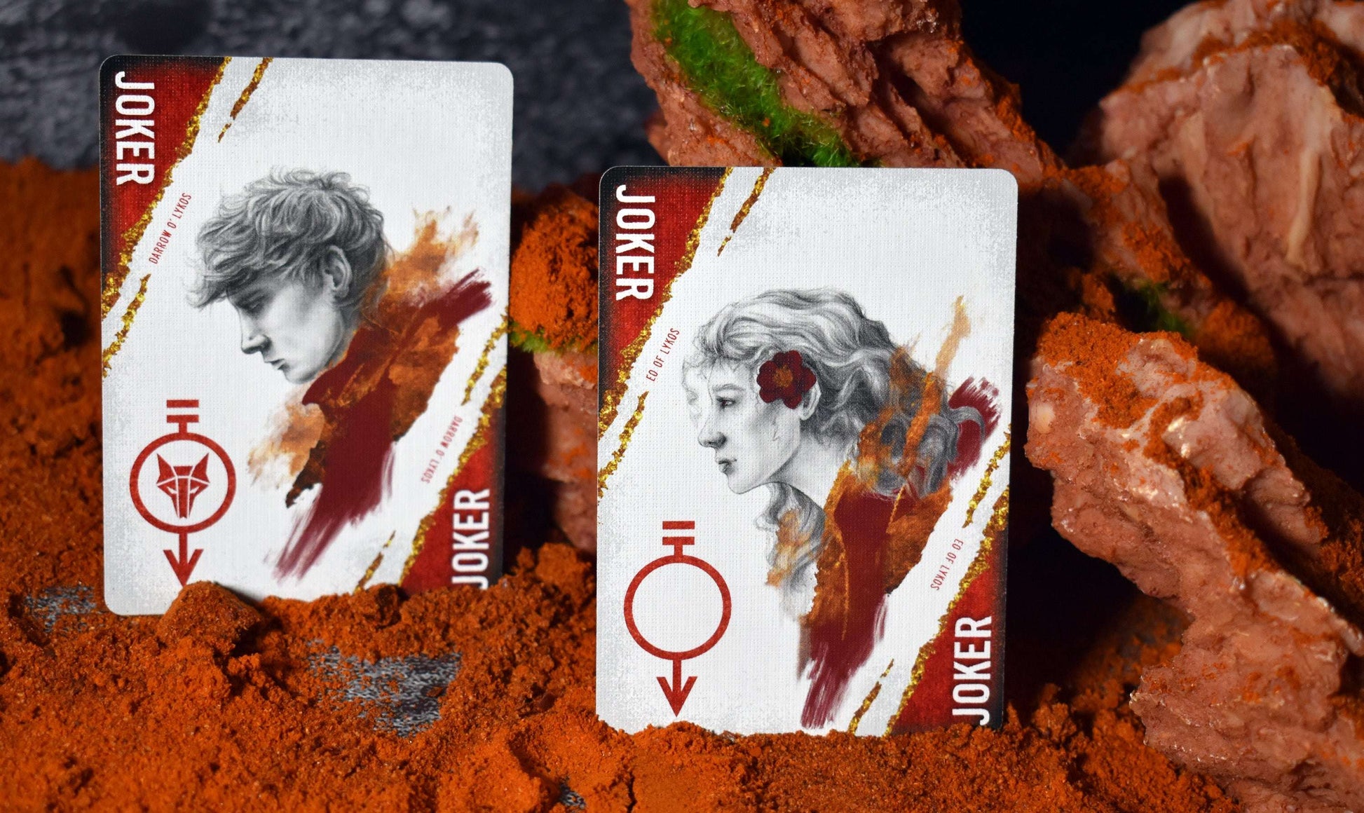 PlayingCardDecks.com-Red Rising House Mars Playing Cards LPCC