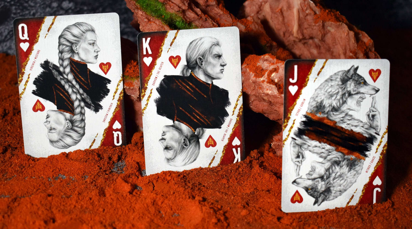 PlayingCardDecks.com-Red Rising House Mars Playing Cards LPCC