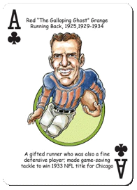 Chicago Football Heroes Playing Cards