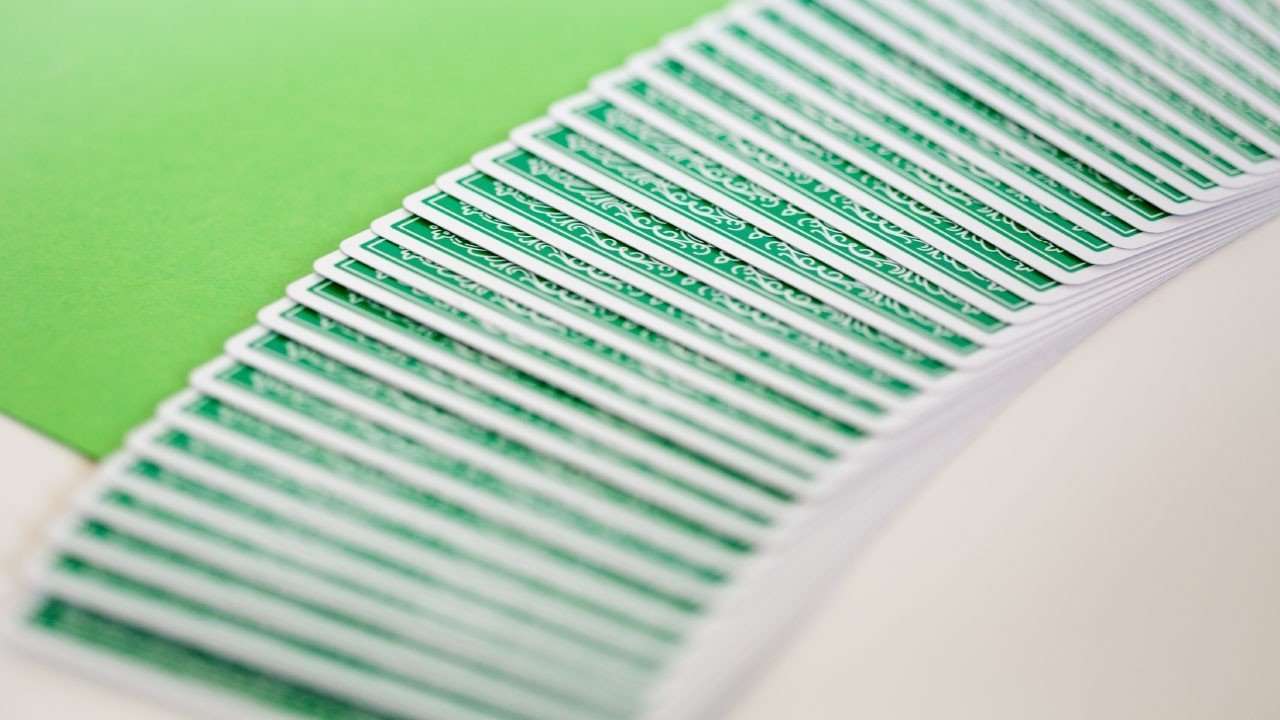 PlayingCardDecks.com-Keeper Sea Green Reloads (No Box) Playing Cards Cartamundi