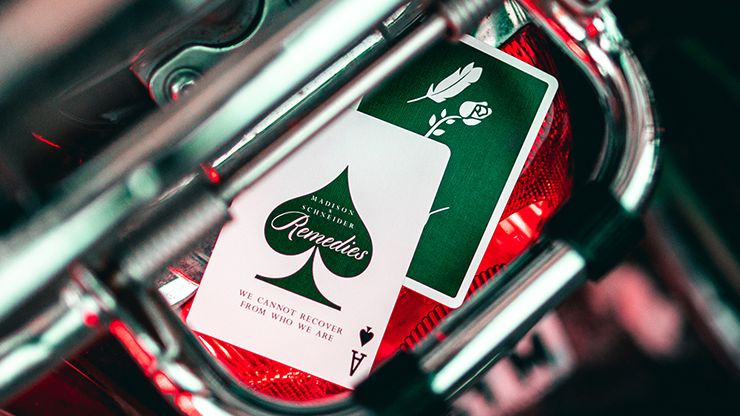 PlayingCardDecks.com-Remedies Green Playing Cards USPCC