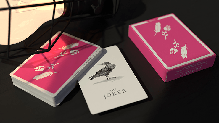 PlayingCardDecks.com-Remedies Pink Playing Cards USPCC