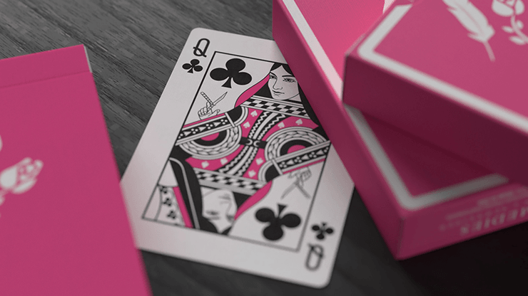 PlayingCardDecks.com-Remedies Pink Playing Cards USPCC