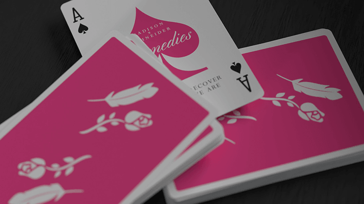 PlayingCardDecks.com-Remedies Pink Playing Cards USPCC