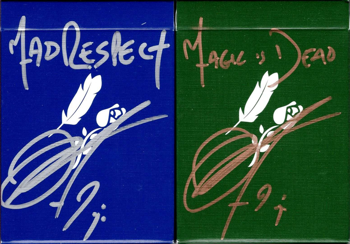 PlayingCardDecks.com-Remedies Playing Cards Signed 2 Deck Box Set