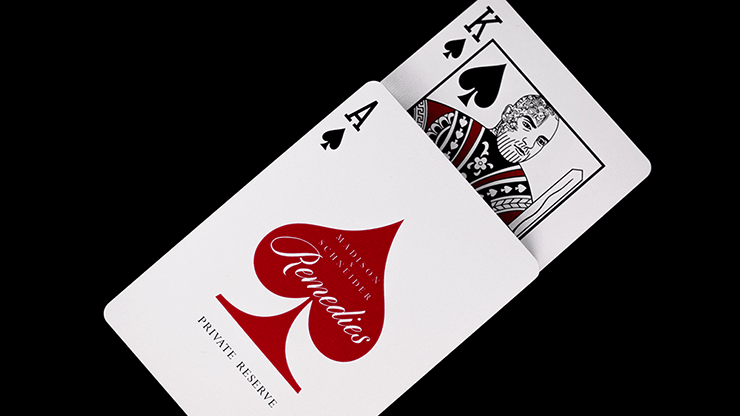 PlayingCardDecks.com-Remedies Red Private Reserve Playing Cards USPCC