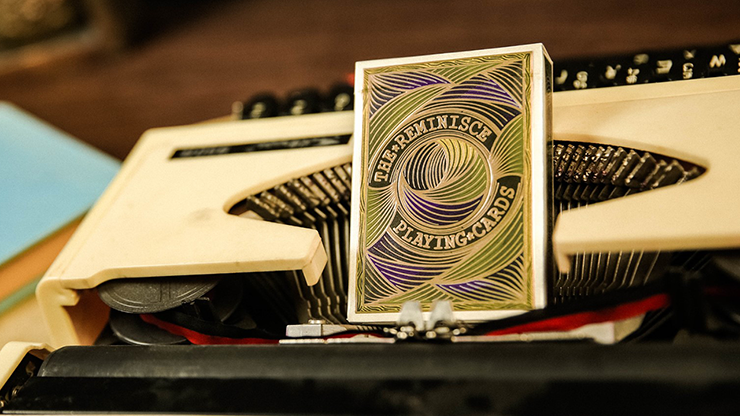 PlayingCardDecks.com-Reminisce Green Playing Cards TWPCC