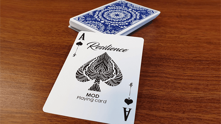 PlayingCardDecks.com-Resilience Blue Marked Playing Cards USPCC