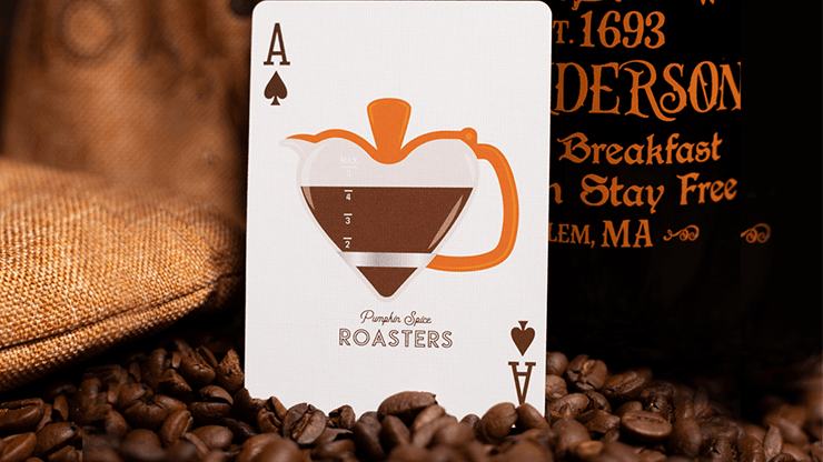 PlayingCardDecks.com-Roasters v2 Pumpkin Spice Playing Cards USPCC