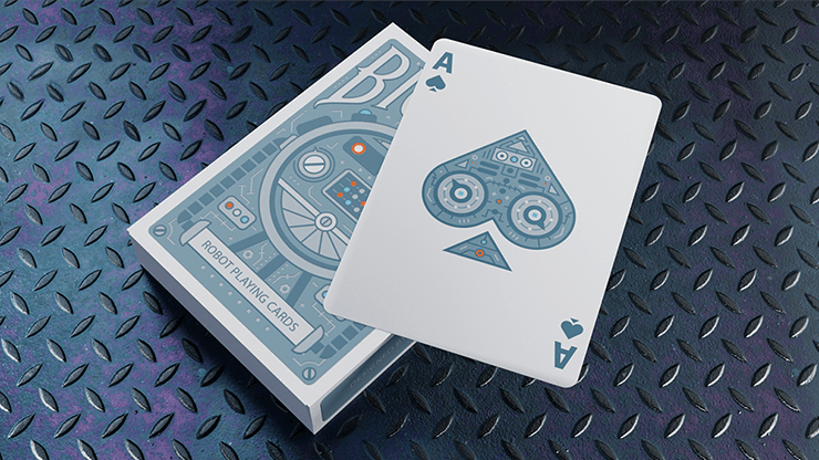PlayingCardDecks.com-Robot Gilded Bicycle Playing Cards