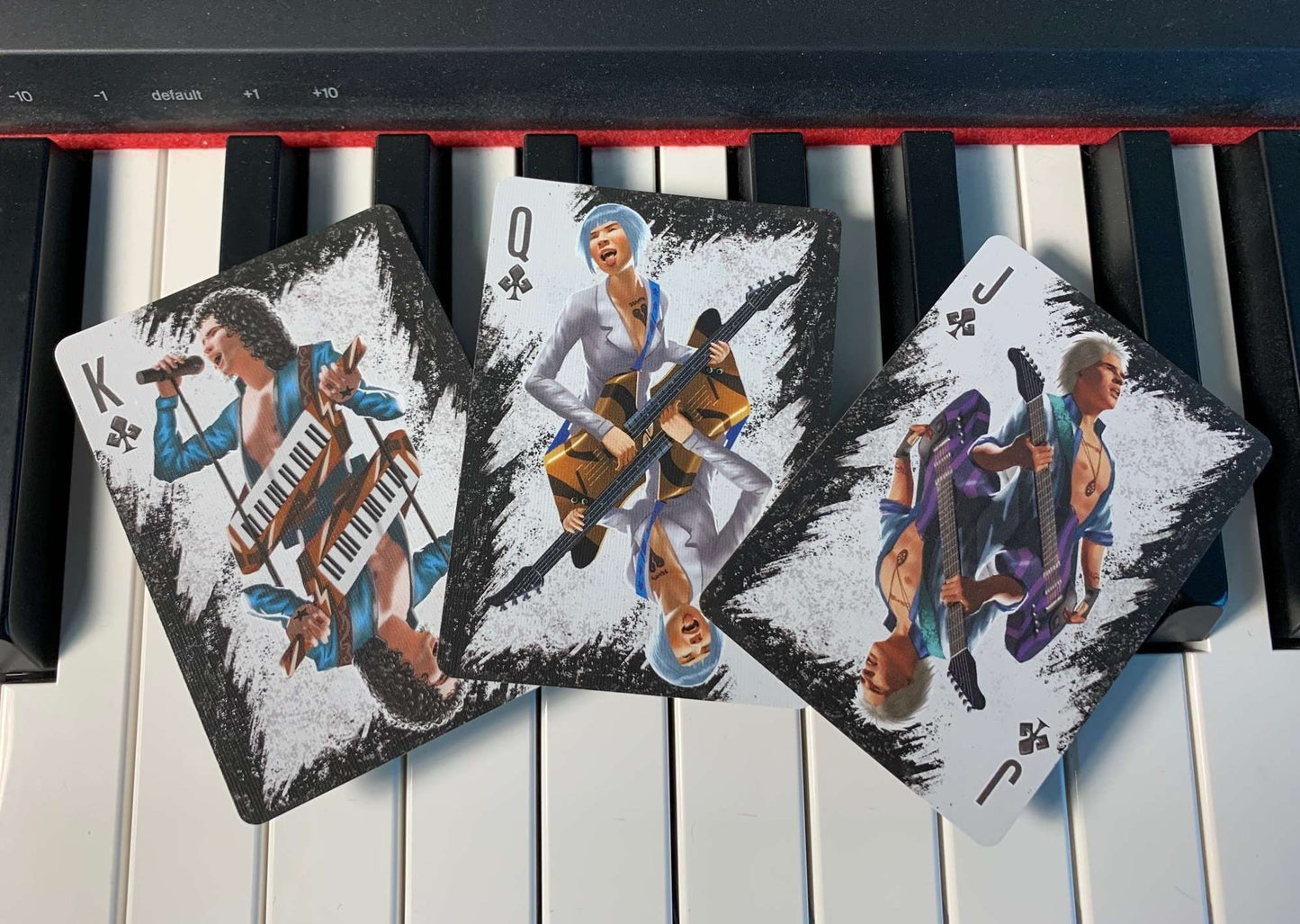 PlayingCardDecks.com-Rock & Roll Black Gilded Bicycle Playing Cards