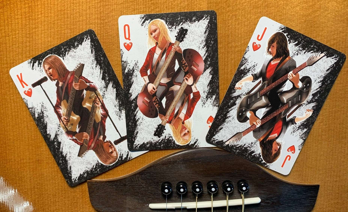 PlayingCardDecks.com-Rock & Roll Black Gilded Bicycle Playing Cards