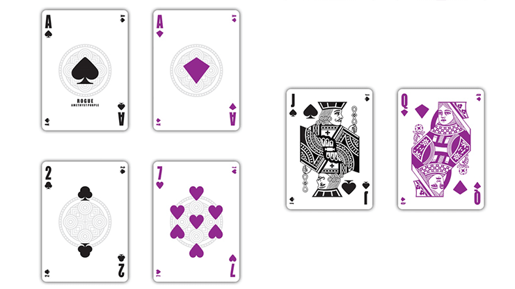 PlayingCardDecks.com-Rogue Amethyst Purple Marked Playing Cards MPC