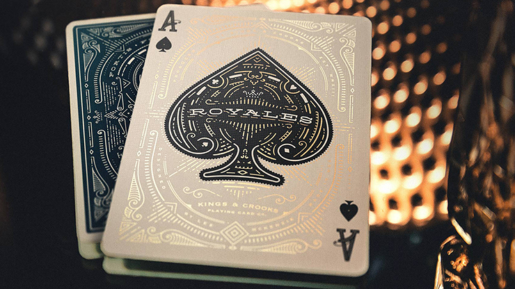 PlayingCardDecks.com-Royales Midnight Blue Playing Cards USPCC