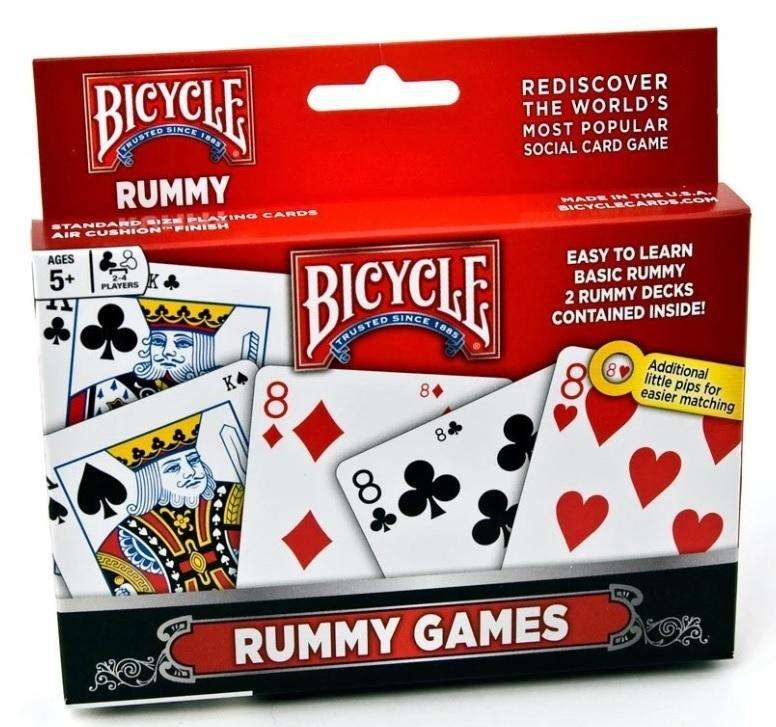 PlayingCardDecks.com-Rummy 2 Deck Set Bicycle Playing Cards