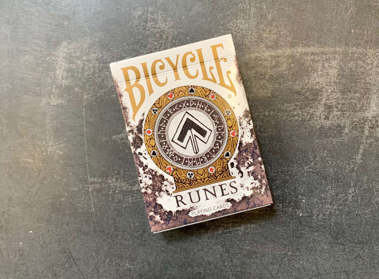 PlayingCardDecks.com-Runes Gilded Bicycle Playing Cards
