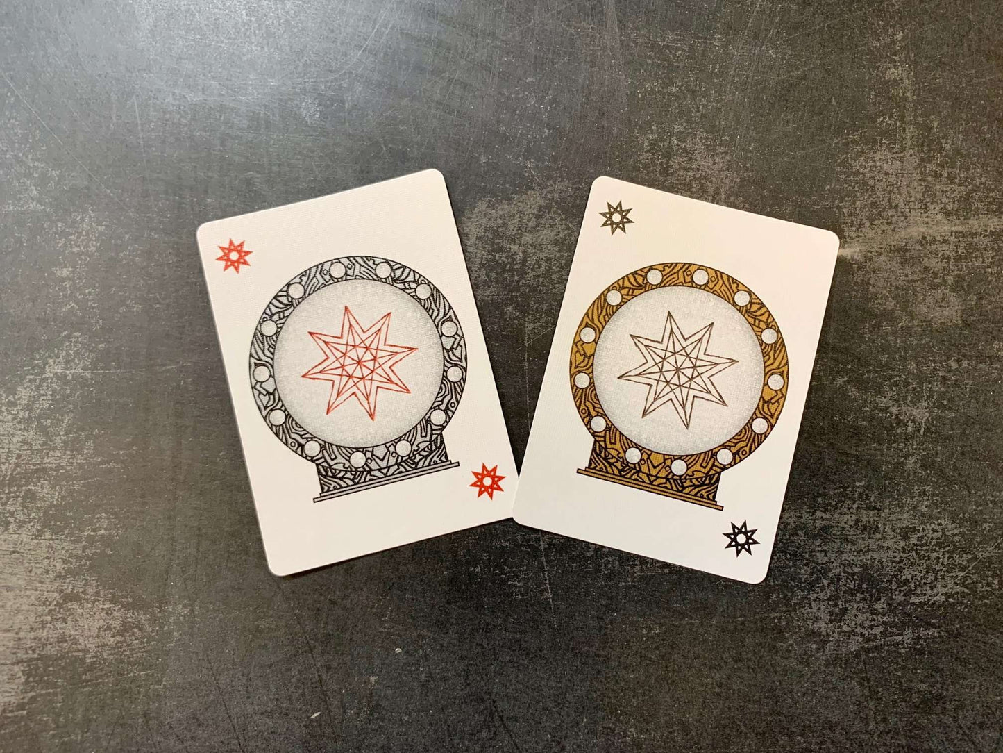 PlayingCardDecks.com-Runes Gilded Bicycle Playing Cards